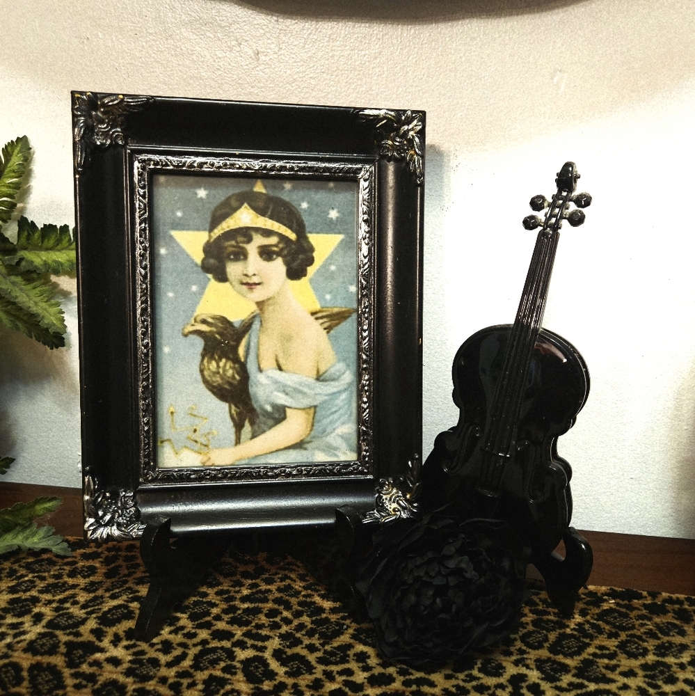 Victorian Style Art Nouveau Framed Art.